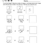 Adding Worksheet  Free Kindergarten Math Worksheet For Kids Also Free Addition Worksheets For Kindergarten