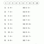 Addition And Subtraction Worksheets For Kindergarten For Kindergarten Prep Worksheets