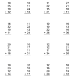 Addition Worksheets  Dynamically Created Addition Worksheets Together With Adding Three Numbers Worksheet