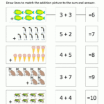 Addition Worksheets For Kindergarten For Free Printable Math Addition Worksheets For Kindergarten