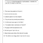 Adjectives Worksheets From The Teacher's Guide Along With Adjectives Worksheets For Grade 4