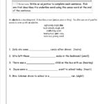 Adjectives Worksheets From The Teacher's Guide As Well As Words Used As Nouns And Adjectives Worksheet