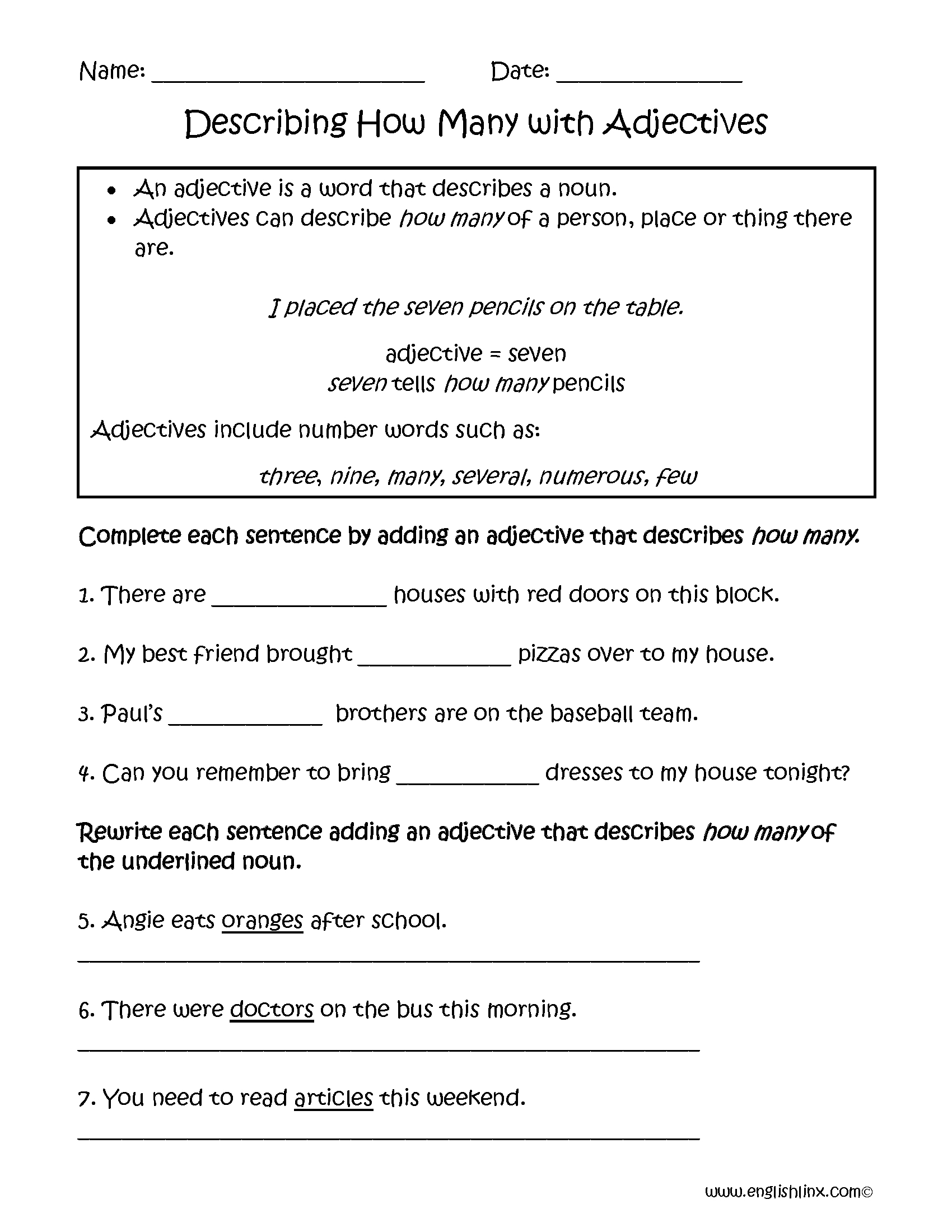 Adjectives Worksheets  Regular Adjectives Worksheets Also Adjectives Worksheets For Grade 4