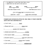Adjectives Worksheets  Regular Adjectives Worksheets In Adjectives Worksheets For Grade 4