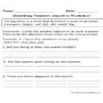 Adjectives Worksheets  Regular Adjectives Worksheets Throughout Identify Nouns And Adjectives Worksheets