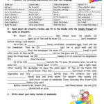 Adults' Daily Routine Worksheet  Free Esl Printable Worksheets Made And Esl Worksheets For Adults