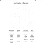 Agricultural Careers Word Search  Wordmint Pertaining To Agriculture Careers Worksheet