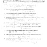 Algebra 1 Probability Worksheets  Justswimfl Or Probability Theory Worksheet 1