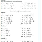 Algebra 1 Quadratic Formula Worksheet Answers Math Worksheet Solving And Quadratic Formula Worksheet With Answers Pdf