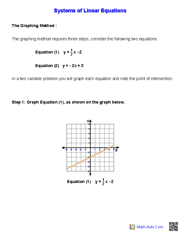 Algebra 1 Worksheets  Systems Of Equations And Inequalities Worksheets For Systems Of Equations And Inequalities Worksheet