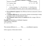 Algebra 2 Section 112 Arithmetic Sequences As Well As Arithmetic Sequence Worksheet Algebra 1