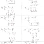 Algebra Ihonors  Mrs Jenee Blanco Go Mustangs Inside Solving Systems Of Equations By Substitution Worksheet