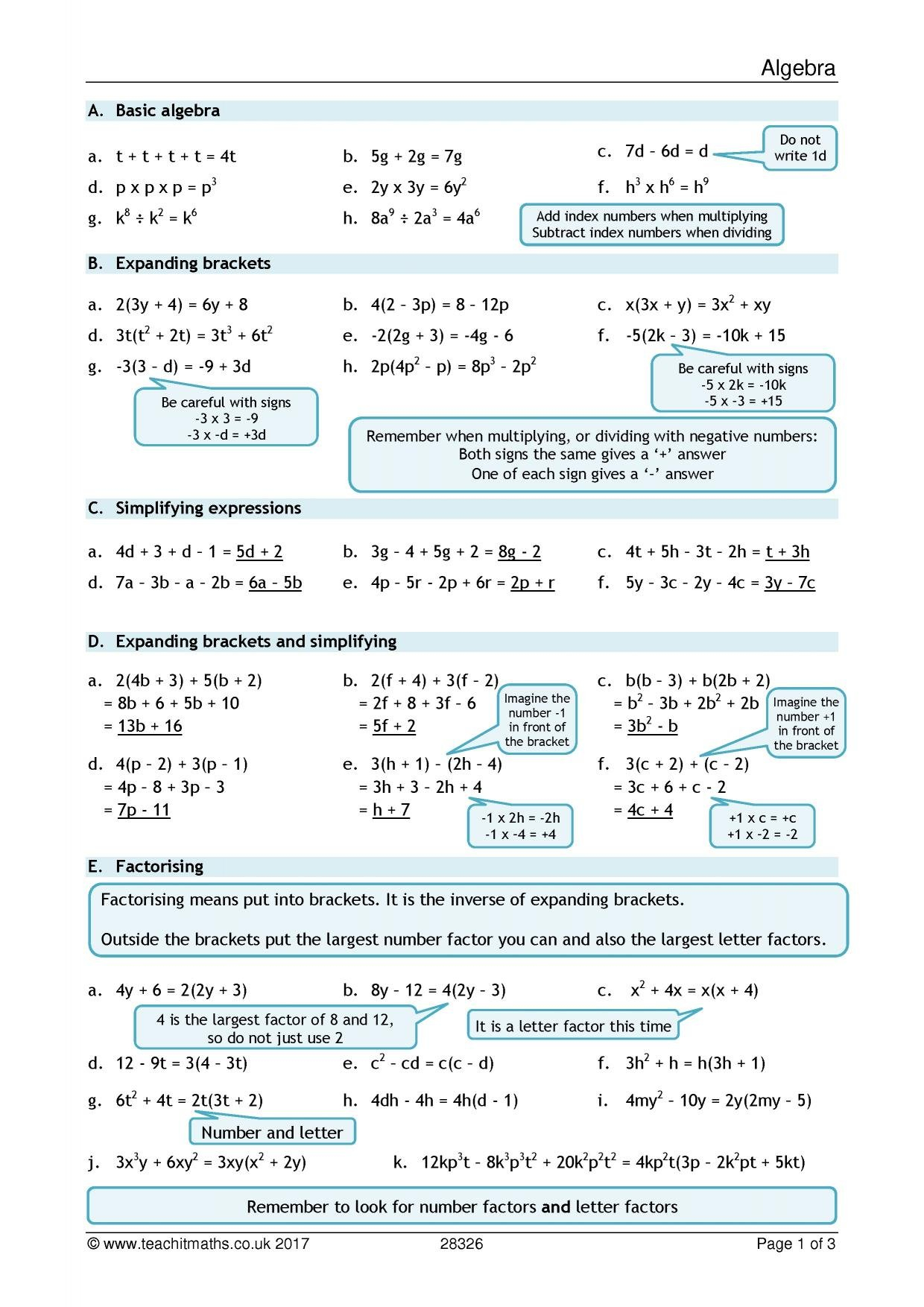Algebra  Search Results  Teachit Maths Along With Transition To Algebra Worksheets