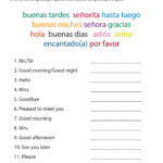 Algebra Worksheets In Spanish  Ednatural Within 9Th Grade Spanish Worksheets