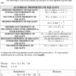 Algebraic Properties And Proofs  Pdf Or Algebraic Proofs Worksheet With Answers