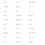 All Operations With Integers Range 9 To 9 With Negative Integers Intended For Multiplying And Dividing Integers Worksheet Pdf