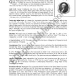 American President George Washington  Esl Worksheetnatsegura Within Marriage Boundaries Worksheet
