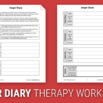 Anger Diary Worksheet  Therapist Aid For Anger Management Worksheets Pdf
