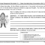 Anger Management Worksheet 11 Steam Journaling Angry Intended For Basic Conversation Skills Worksheets