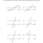Angle Relationships In Transversals A Also Angle Relationships Worksheet Answers