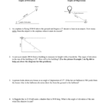 Angles Of Elevation And Depression Throughout Geometry Worksheet 8 5 Angles Of Elevation And Depression