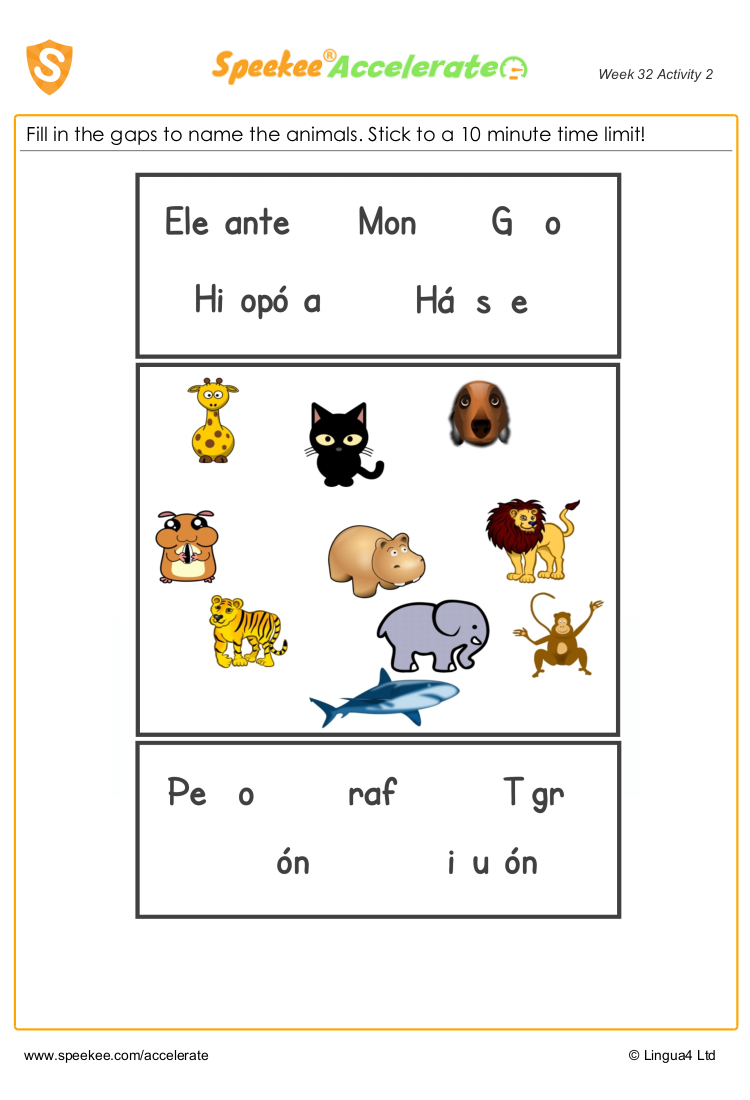 Animals In Spanish Worksheet  Free Download Within Animals In Spanish Worksheet