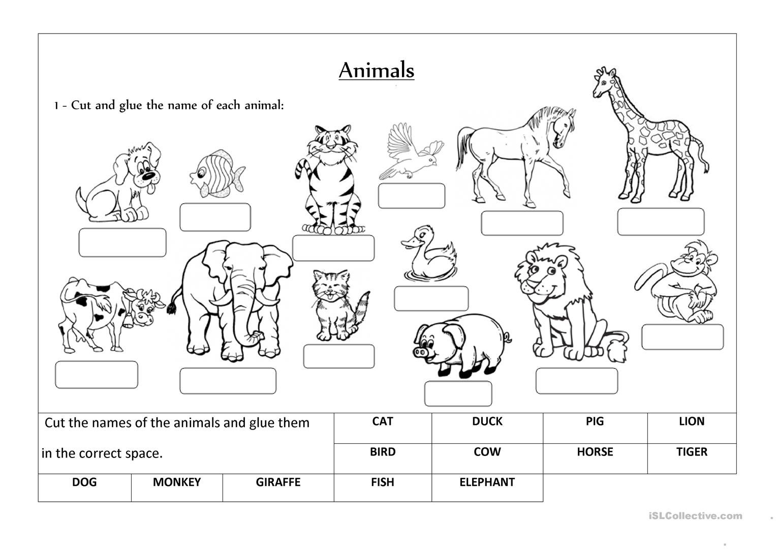 Animals Label And Classify Worksheet  Free Esl Printable Worksheets Intended For Free Animal Classification Worksheets