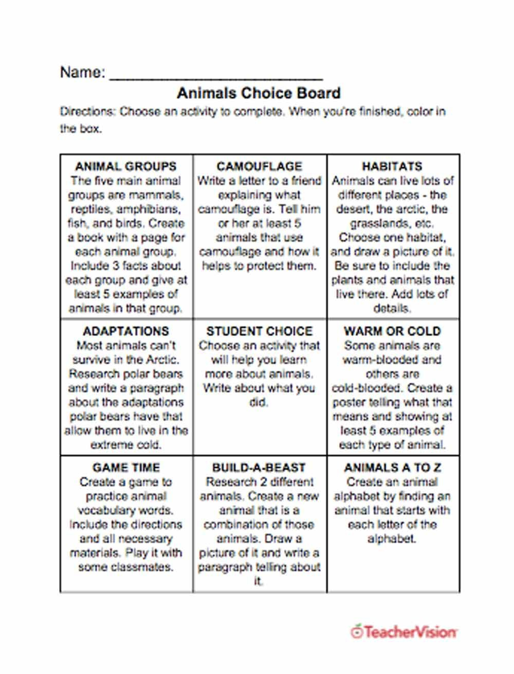 Animals Printables Lessons And Activities Grades K12  Teachervision For Reading Skills And Strategies Worksheet Animal Farm