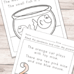Animals Read And Color Reading Comprehension Worksheets  Easy Peasy Inside Easy Reading Worksheets