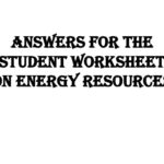 Answers For The Student Worksheet On Energy Resources  Ppt Download Intended For Energy Resources Worksheet