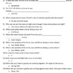 Answers For The Study Guide Sun Earth And Moon Relationship Test  Pdf Inside The Sun Earth Moon System Worksheet