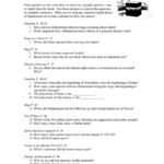 Arabia And Islam Chapter Walk File Also Islam Empire Of Faith Part 1 Worksheet Answers