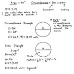 Area And Circumference Of Circle – Learning Algebra Can Be Easy With Area And Circumference Of A Circle Worksheet Answers