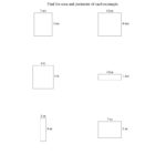Area And Perimeter Of Rectangles Whole Numbers Range 19 A Regarding Area And Perimeter Of Rectangles Worksheet