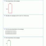 Area And Perimeter Worksheets Rectangles And Squares Also Estimating Sums And Differences Worksheets
