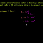 Area Of A Circle Video  Khan Academy Pertaining To Circles Worksheet Day 2 Answers