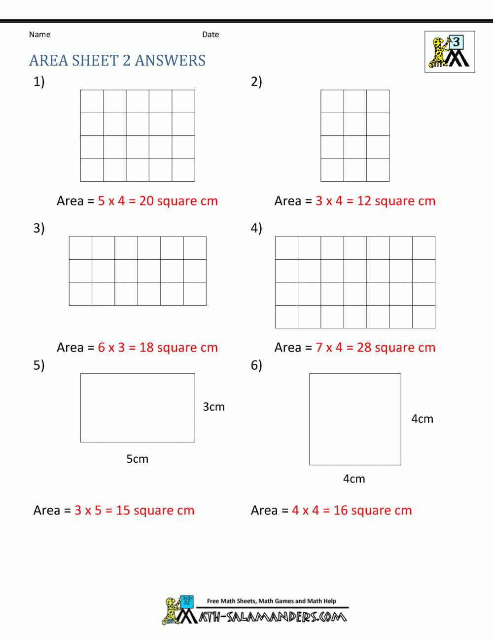 Area Worksheets Also 8Th Grade Math Worksheets Pdf