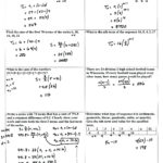 Arithmetic And Geometric Sequence Practice Math For More Help With As Well As Arithmetic Sequence Worksheet Pdf