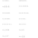Arithmetic And Geometric Sequences Worksheet Free Printable Math Also Arithmetic Sequence Worksheet With Answers