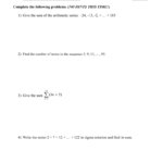 Arithmetic Series Practice Worksheet 2 With Arithmetic Sequences And Series Worksheet
