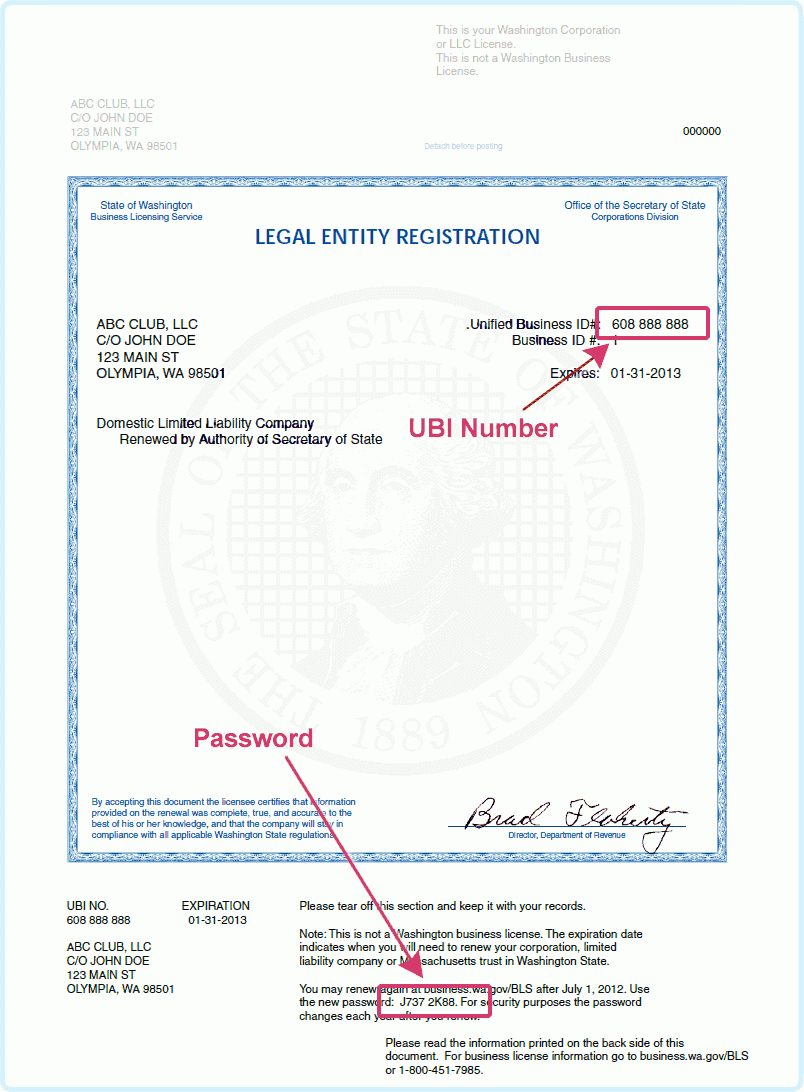 Arlington County Business License Application: Wa Doh License With Olympia Business License