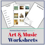Art And Music Worksheets  Homeschool Helper Online For Music Theory Worksheets