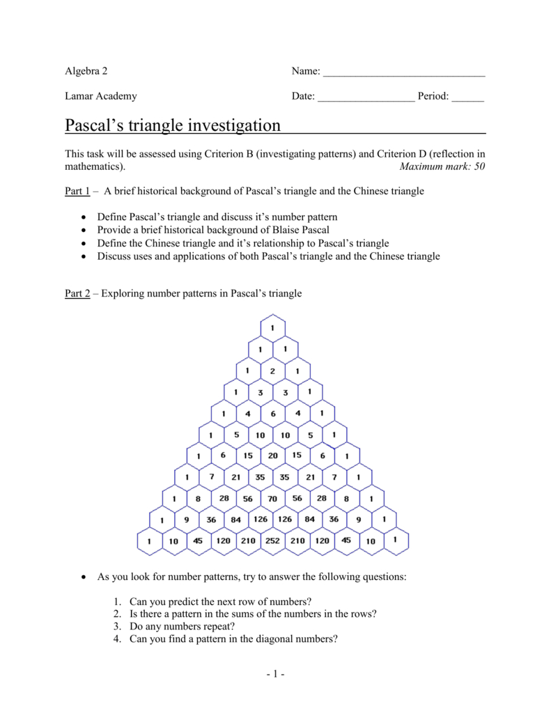 As You Look For Number Patterns Try To Answer The Following Questions Throughout Sierpinski Triangle Worksheet Answers