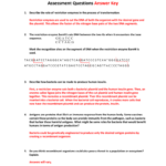 Assessment Questions Answer Key Regarding Restriction Enzyme Worksheet