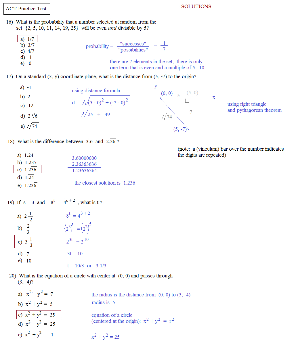 Asvab Math Worksheets excelguider com