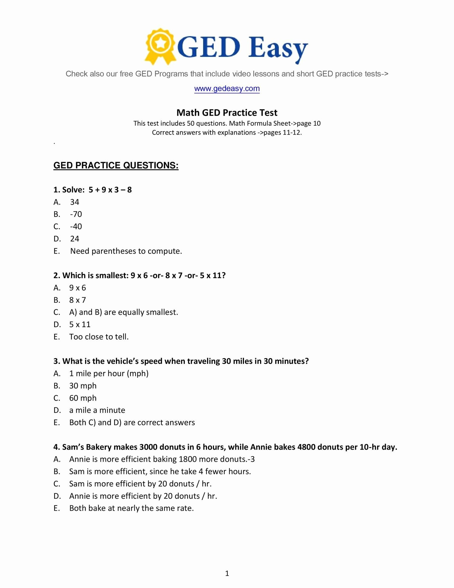 Asvab Math Worksheets  Briefencounters Pertaining To Asvab Math Worksheets