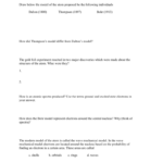 Atomic Theory Worksheet Or Periodic Table Magic Square Worksheet Answers