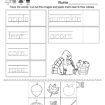Autumn Worksheet  Free Kindergarten Seasonal Worksheet For Kids Inside Fall Worksheets For Preschool