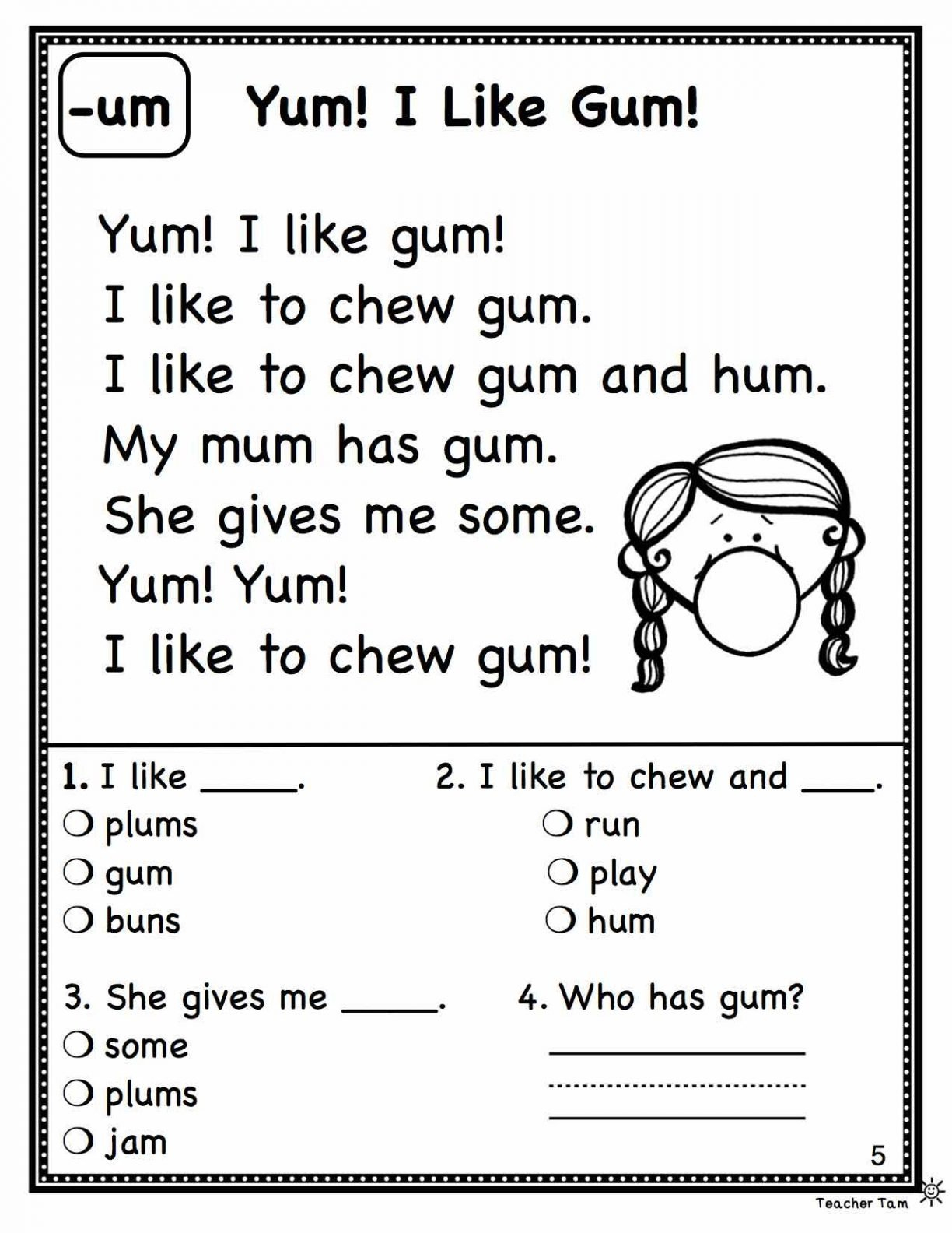 Awesome Collection Of Kids Reading Prehension 1St Grade Worksheets Inside 4Th Grade Main Idea Worksheets Multiple Choice