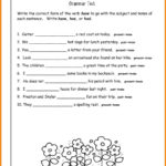 Awesome Collection Of Nouns And Verbs Worksheets For Second Grade In Verb Worksheets 2Nd Grade
